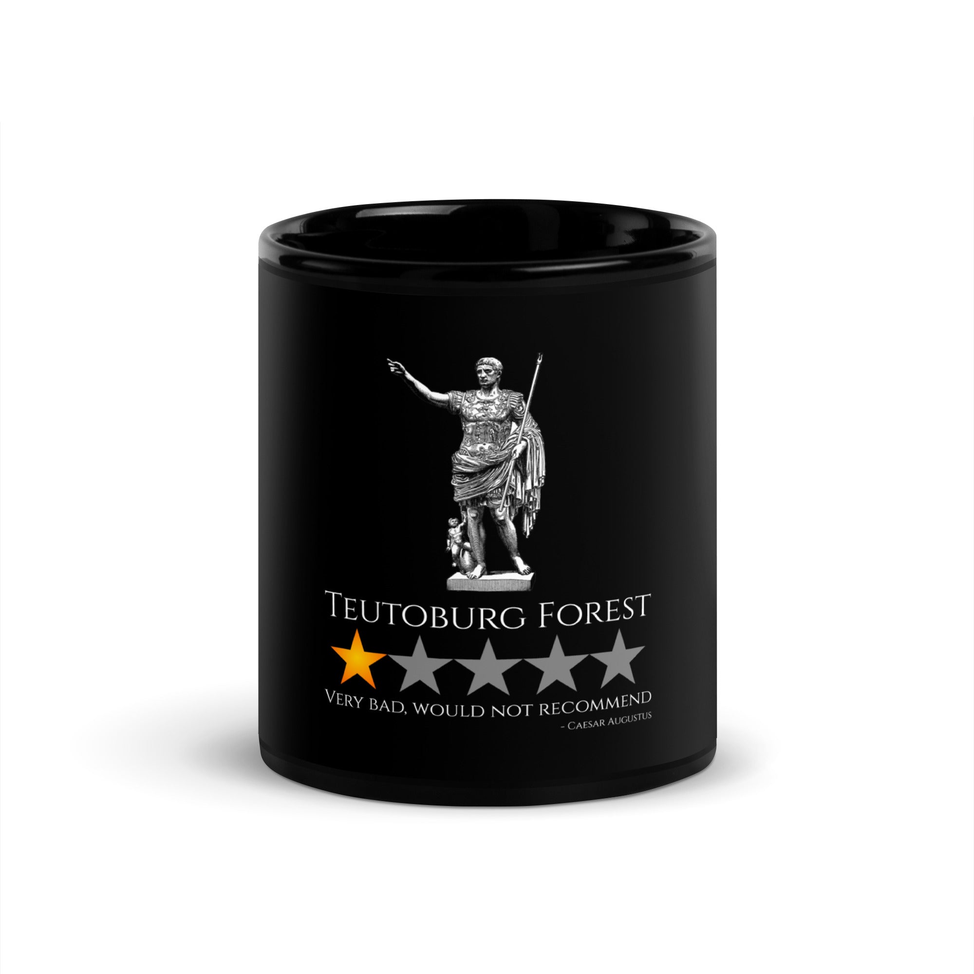 Teutoburg Forest - Caesar Augustus - Ancient Rome Black Glossy Mug