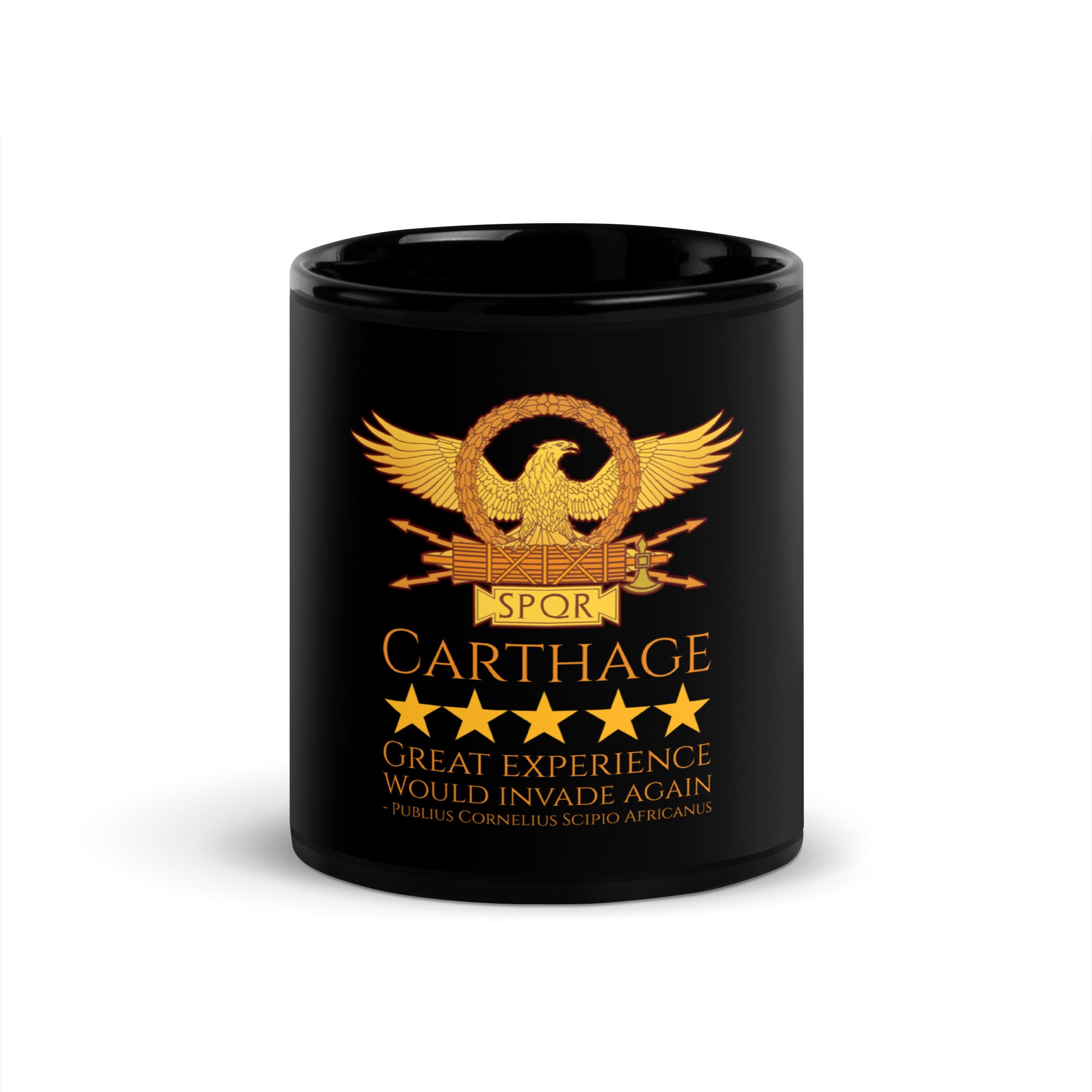 Carthage - Scipio Africanus - Second Punic War - Black Glossy Mug