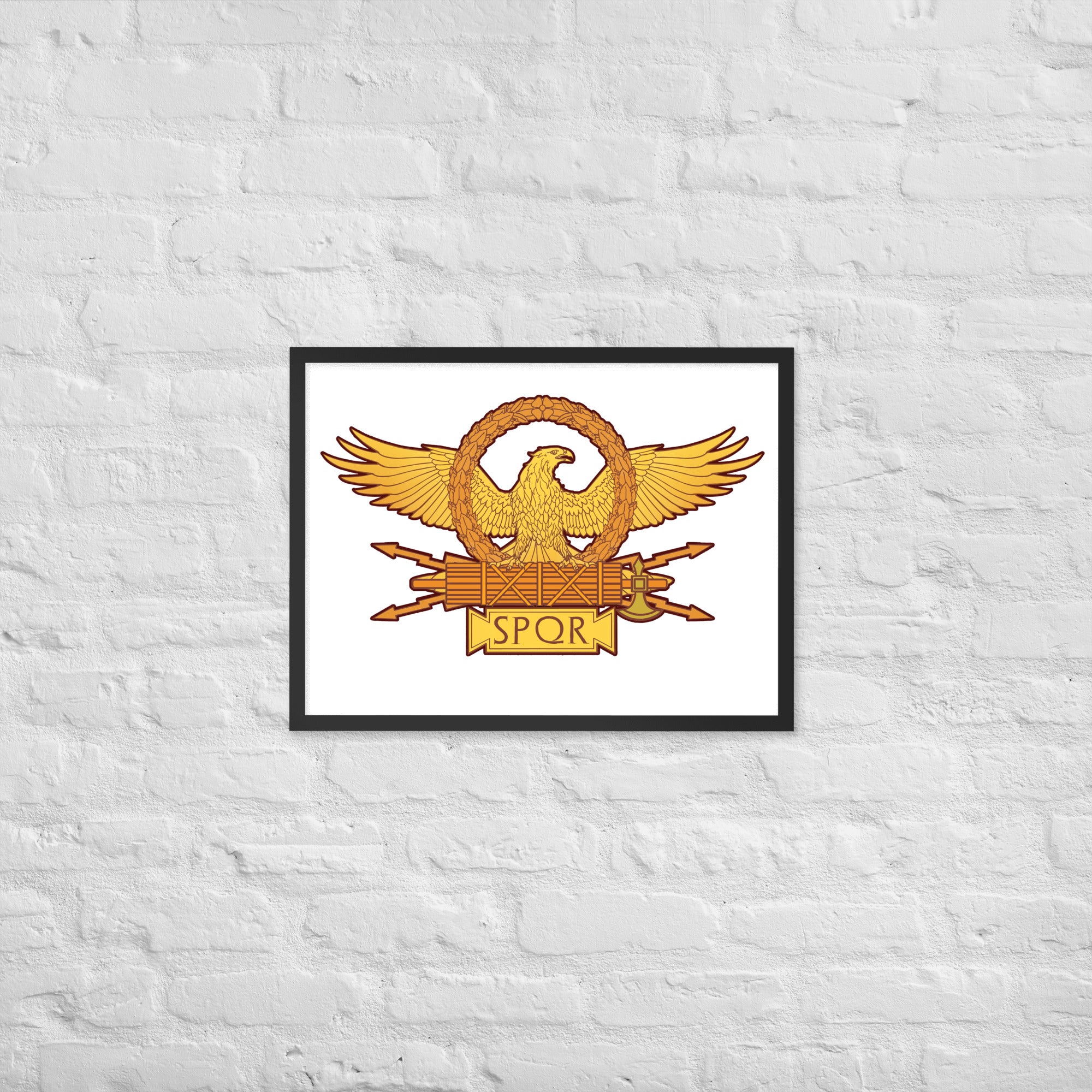 Roman Legionary Eagle - Ancient Rome Framed poster