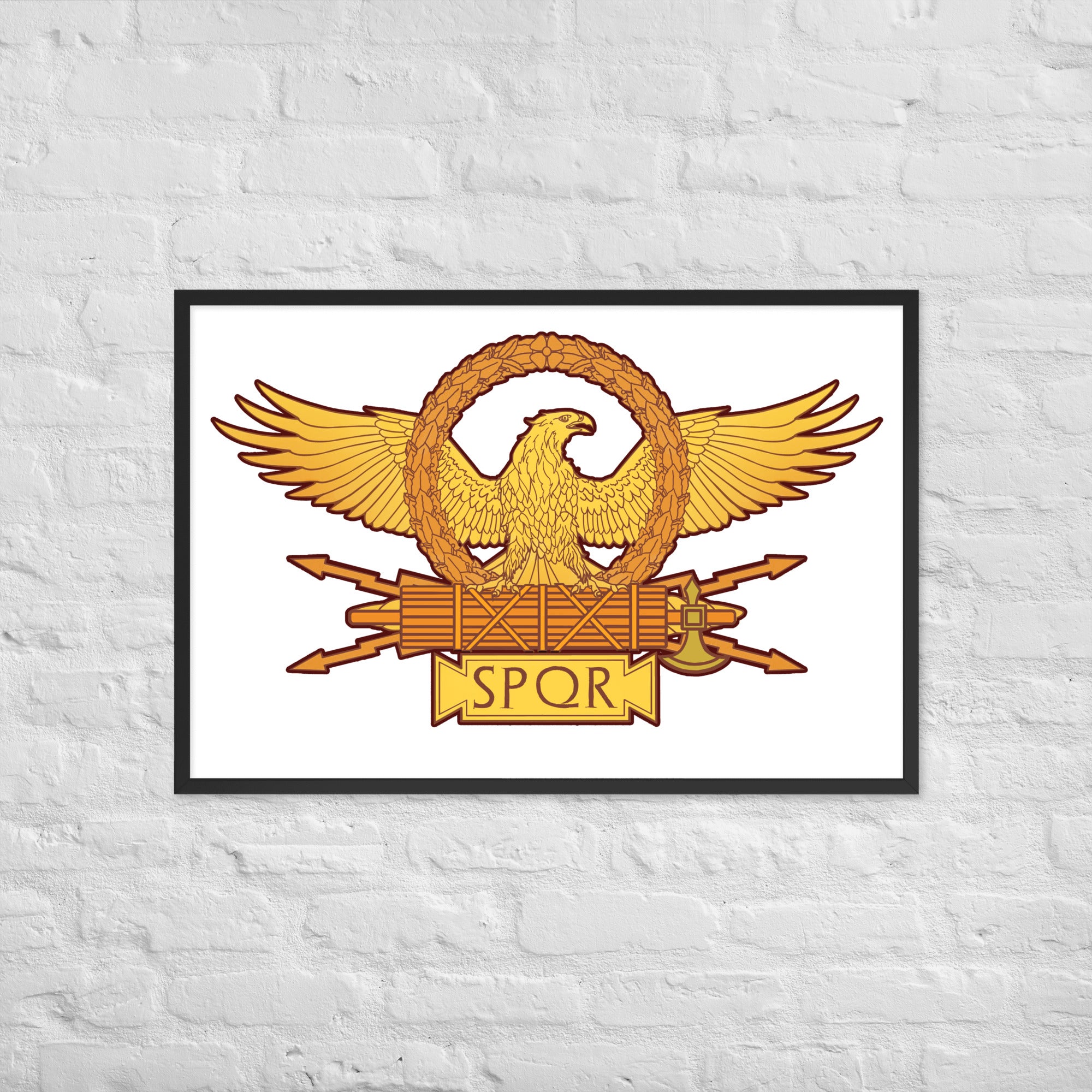 Roman Legionary Eagle - Ancient Rome Framed poster