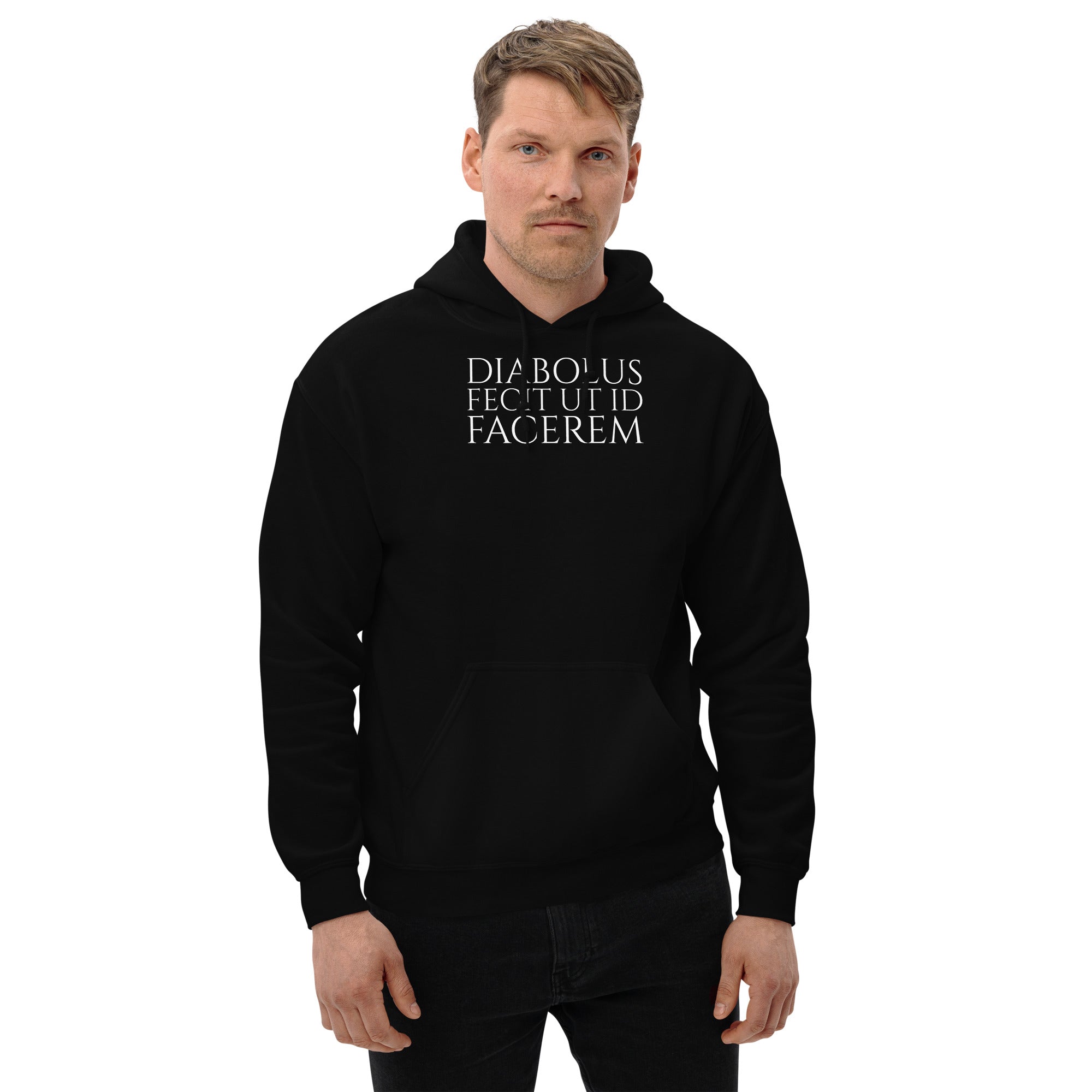 The Devil Made Me Do It - Latin Language - Unisex Hoodie