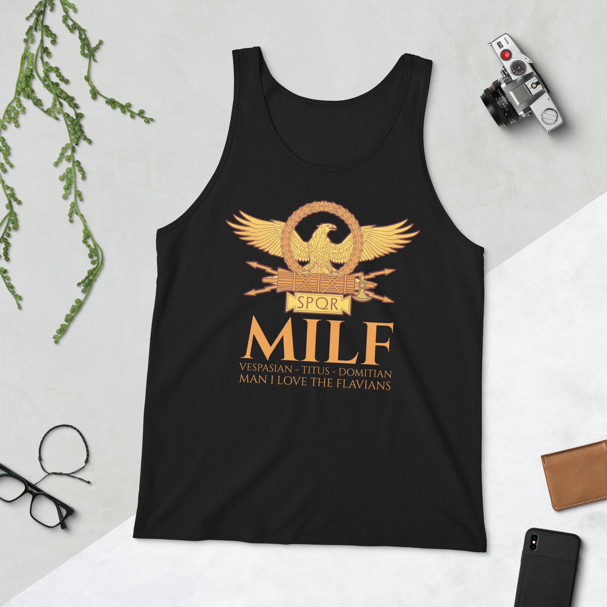 MILF - Man I Love the Flavians - Ancient Rome Unisex Tank Top