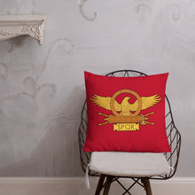 Load image into Gallery viewer, SPQR Roman Eagle Premium Pillow