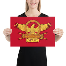 Load image into Gallery viewer, Roman Eagle SPQR Enhanced Matte Paper Poster