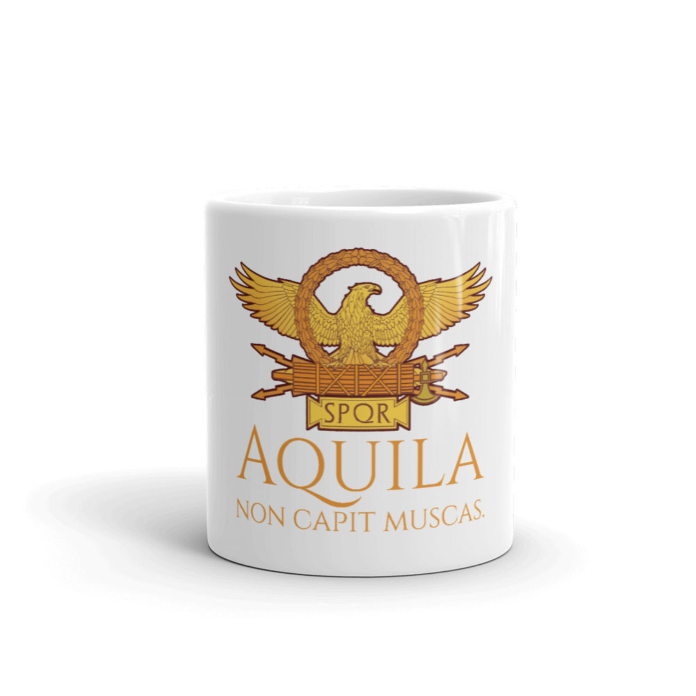 Aquila Non Capit Muscas - The Eagle Does Not Catch Flies - Roman Eagle Coffee Mug