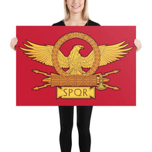 Load image into Gallery viewer, Roman Eagle SPQR Enhanced Matte Paper Poster