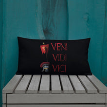 Load image into Gallery viewer, Gaius Julius Caesar Veni Vidi Vici Premium Pillow