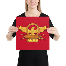 Load image into Gallery viewer, Roman Eagle SPQR Enhanced Matte Paper Poster