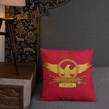 Load image into Gallery viewer, SPQR Roman Eagle Premium Pillow