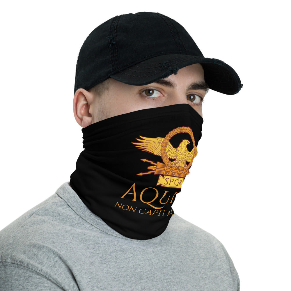 Aquila Non Capit Muscas - The Eagle Does Not Catch Flies - Roman Eagle Anti Barbarian Neck Gaiter
