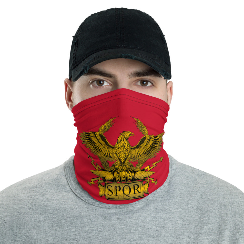 Anti Barbarian Red SPQR Roman Legionary Aquila Neck Gaiter