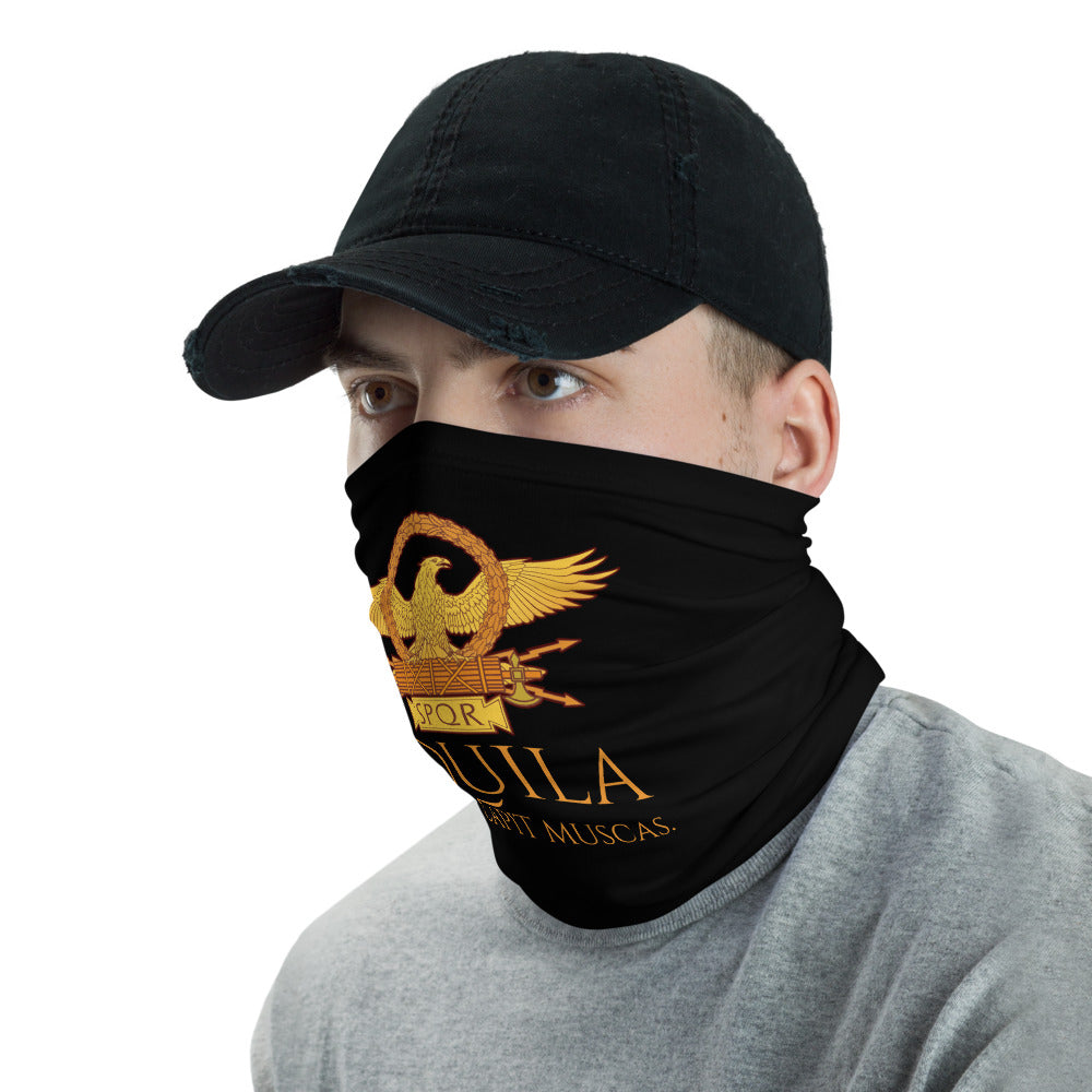 Aquila Non Capit Muscas - The Eagle Does Not Catch Flies - Roman Eagle Anti Barbarian Neck Gaiter