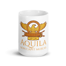 Load image into Gallery viewer, Aquila Non Capit Muscas - The Eagle Does Not Catch Flies - Roman Eagle Coffee Mug