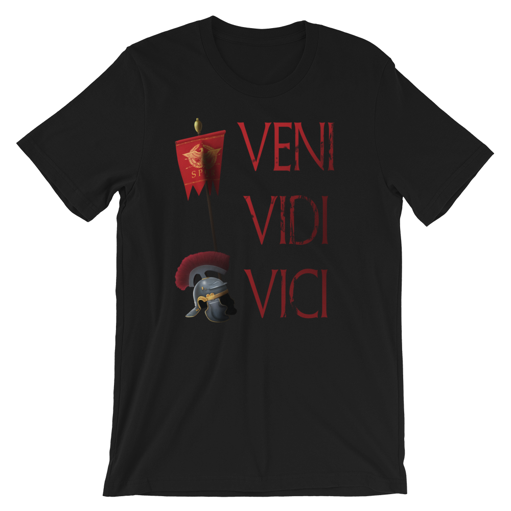 Veni Vidi Vici Gaius Julius Caesar Latin quote shirt