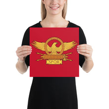 Load image into Gallery viewer, Roman Eagle SPQR Enhanced Matte Paper Poster