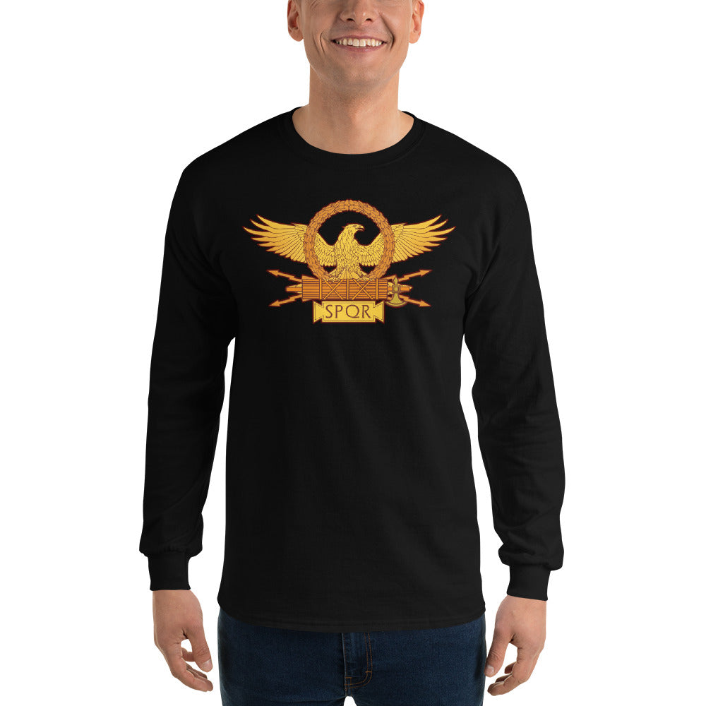 SPQR Roman Legionary Eagle Men’s Long Sleeve Shirt