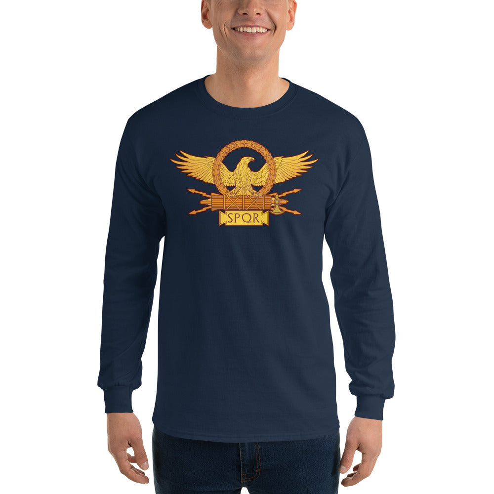 SPQR Roman Legionary Eagle Men’s Long Sleeve Shirt