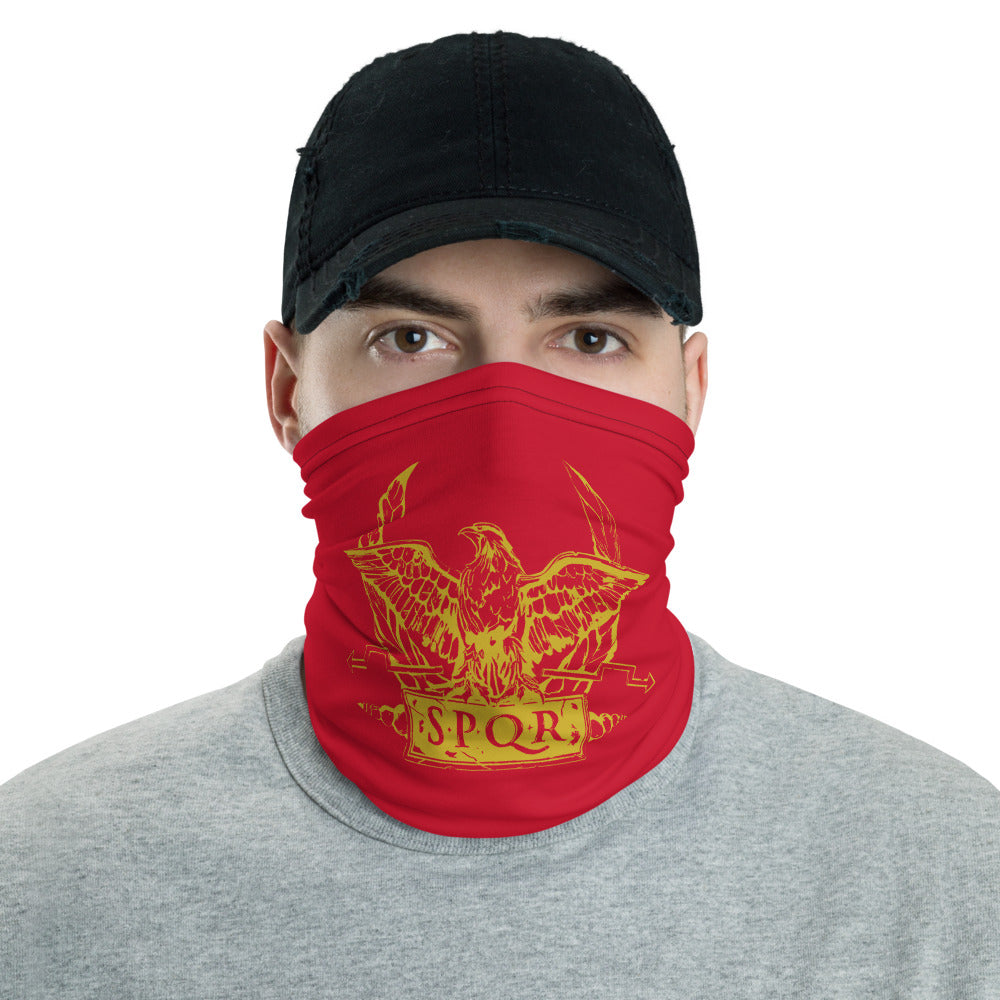 Anti Barbarian Red SPQR Roman Legionary Standard Neck Gaiter