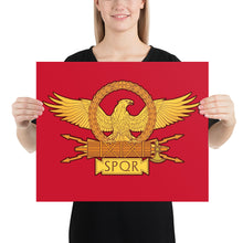 Load image into Gallery viewer, Roman Eagle SPQR Enhanced Matte Paper Poster