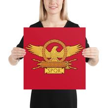 Load image into Gallery viewer, Roman Eagle SPQR Enhanced Matte Paper Poster