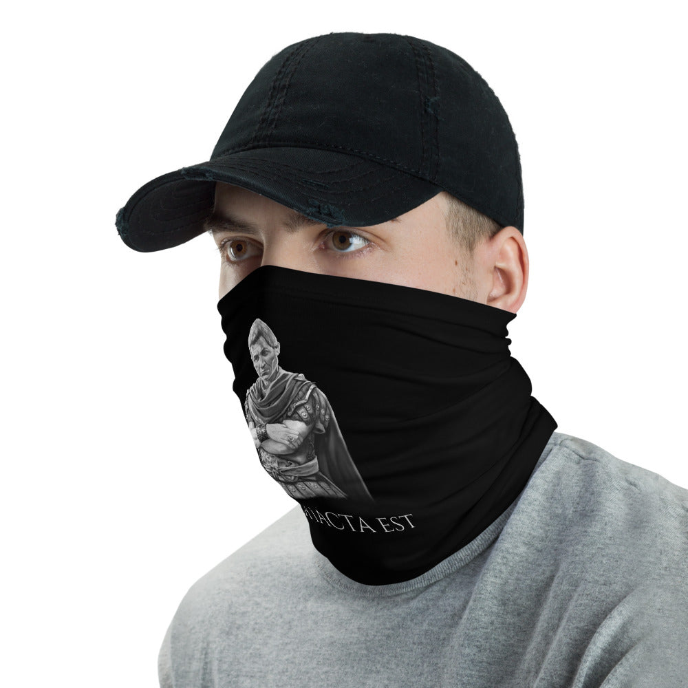 Alea Iacta Est Gaius Julius Caesar Quote Anti Barbarian Neck Gaiter