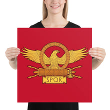 Load image into Gallery viewer, Roman Eagle SPQR Enhanced Matte Paper Poster