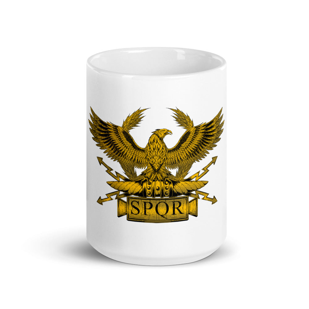 SPQR Legionary Eagle Roman Aquila Coffee Mug