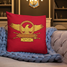 Load image into Gallery viewer, SPQR Roman Eagle Premium Pillow
