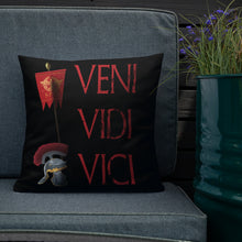 Load image into Gallery viewer, Gaius Julius Caesar Veni Vidi Vici Premium Pillow