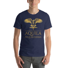 Load image into Gallery viewer, All animals are equal, but the eagle is the most equal. - Ancient Rome Latin Language Unisex T-Shirt