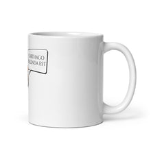 Load image into Gallery viewer, Carthago Delenda Est - Ancient Roman Legionary Dog - Latin Quote Coffee Mug