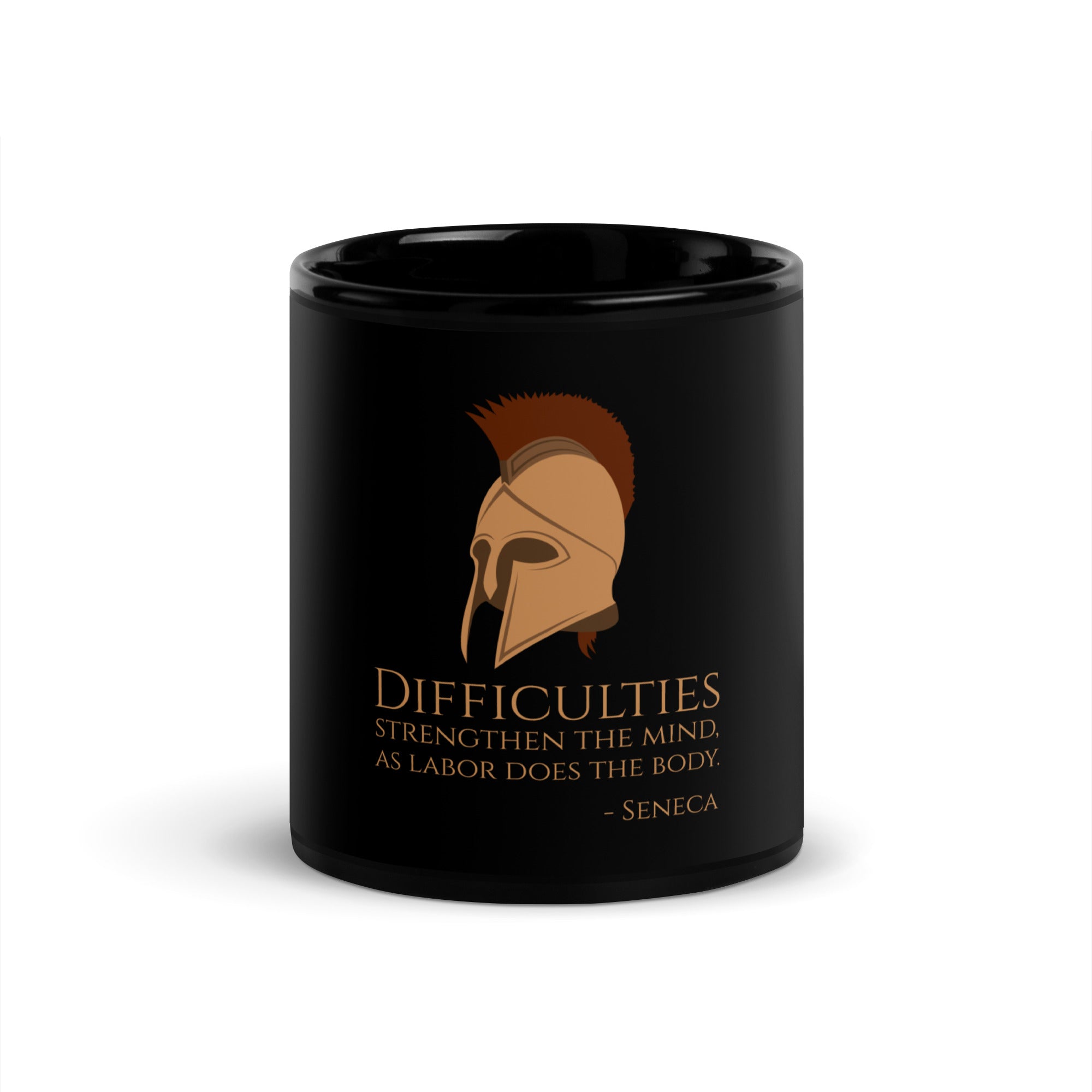 Difficulties Strengthen The Mind, As Labor Does The Body - Seneca Quote - Short-Sleeve Unisex T-Shirt
