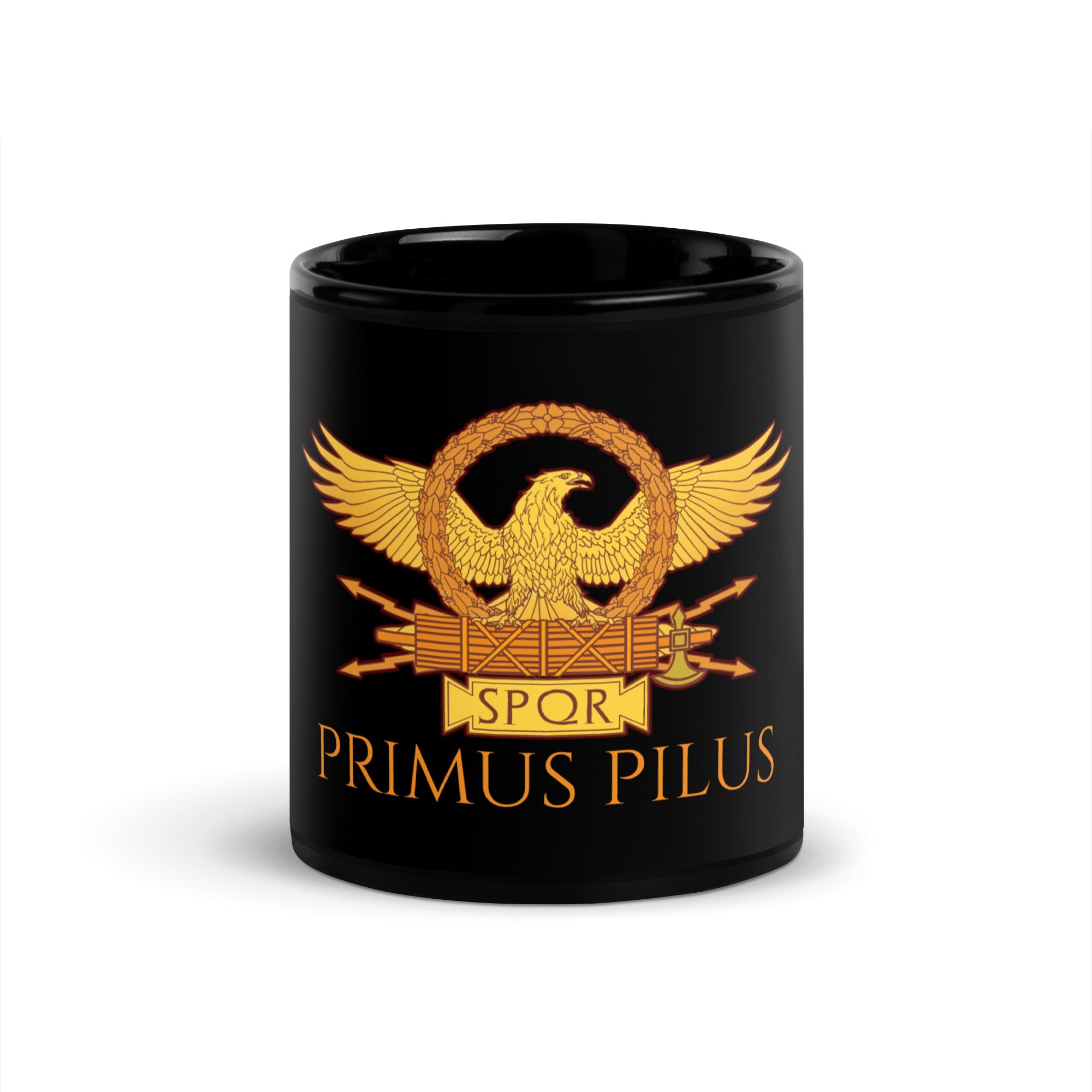 Primus Pilus - Roman Eagle - Black Glossy Mug