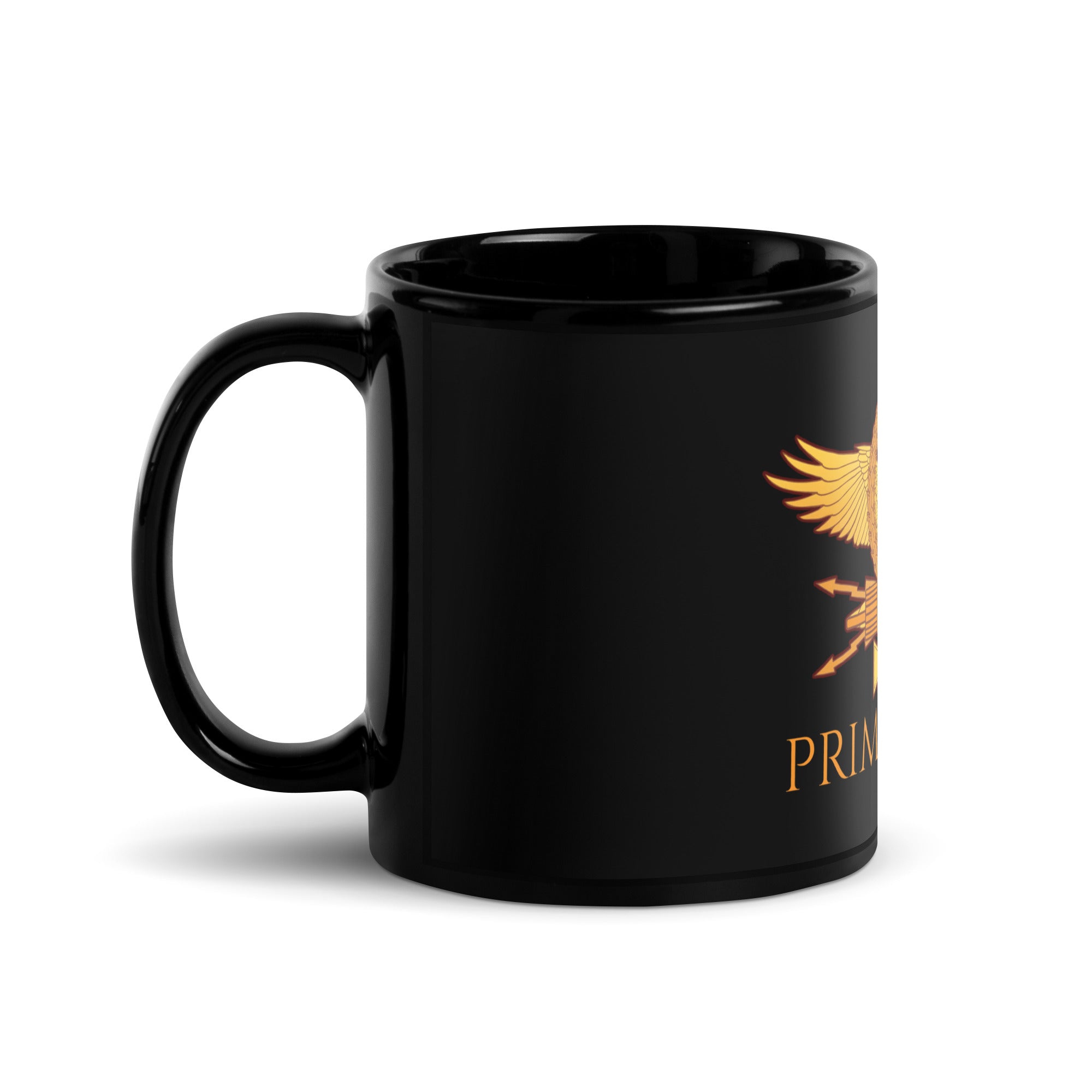 Primus Pilus - Roman Eagle - Black Glossy Mug