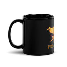 Load image into Gallery viewer, Primus Pilus - Roman Eagle - Black Glossy Mug