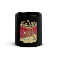 Load image into Gallery viewer, Ancient Roman Amphitheatre - Gladiatorial Games - Ancient Rome Black Glossy Mug