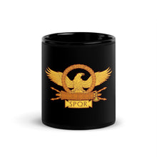 Load image into Gallery viewer, Roman Eagle Black Glossy Mug