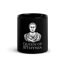 Load image into Gallery viewer, Gaius Julius Caesar - Queen Of Bithynia - Ancient Rome Black Glossy Mug