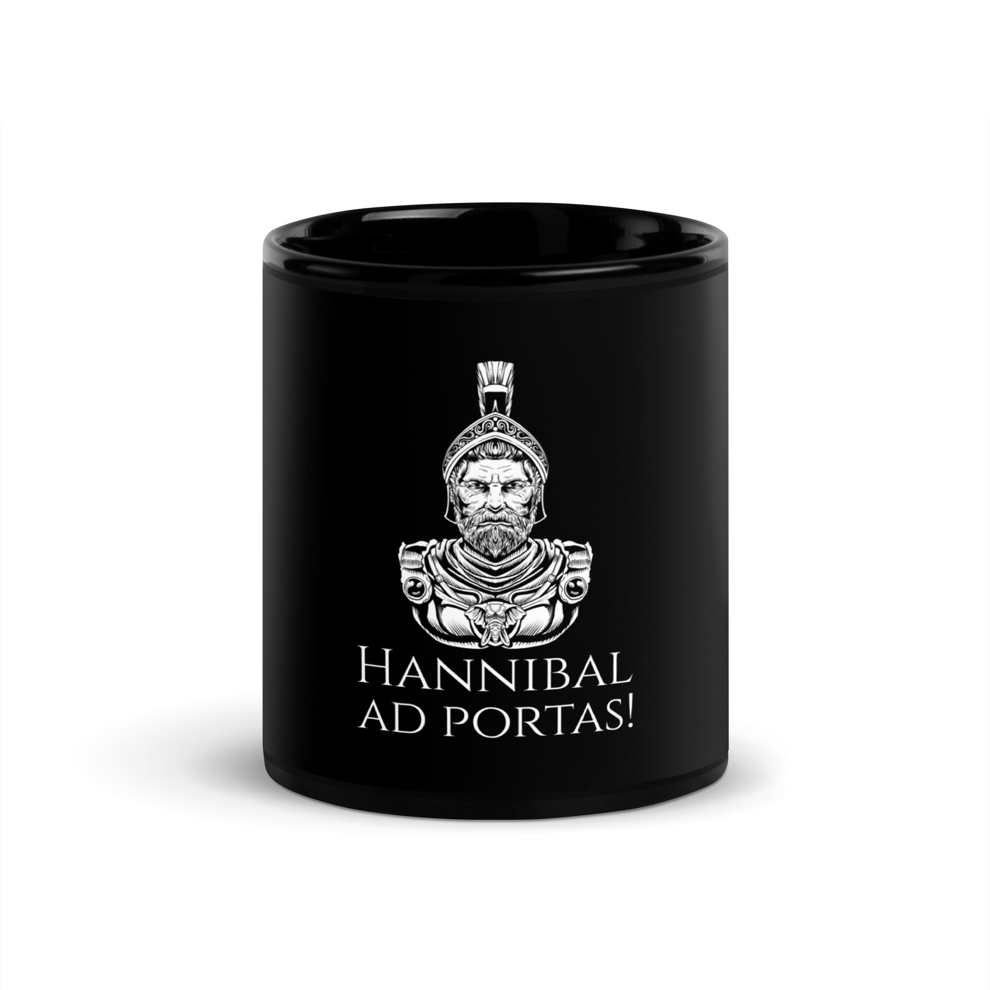 Hannibal Ad Portas! - Second Punic War - Classical Latin - Ancient Rome Black Glossy Mug
