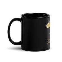 Load image into Gallery viewer, Latin Quote - Si Vis Pacem Para Bellum - Ancient Rome Black Glossy Mug