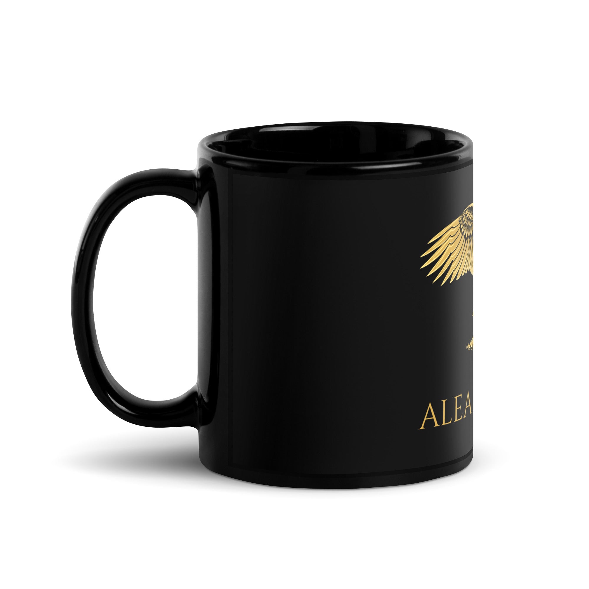 Alea Iacta Est - Julius Caesar - Ancient Rome Black Glossy Mug