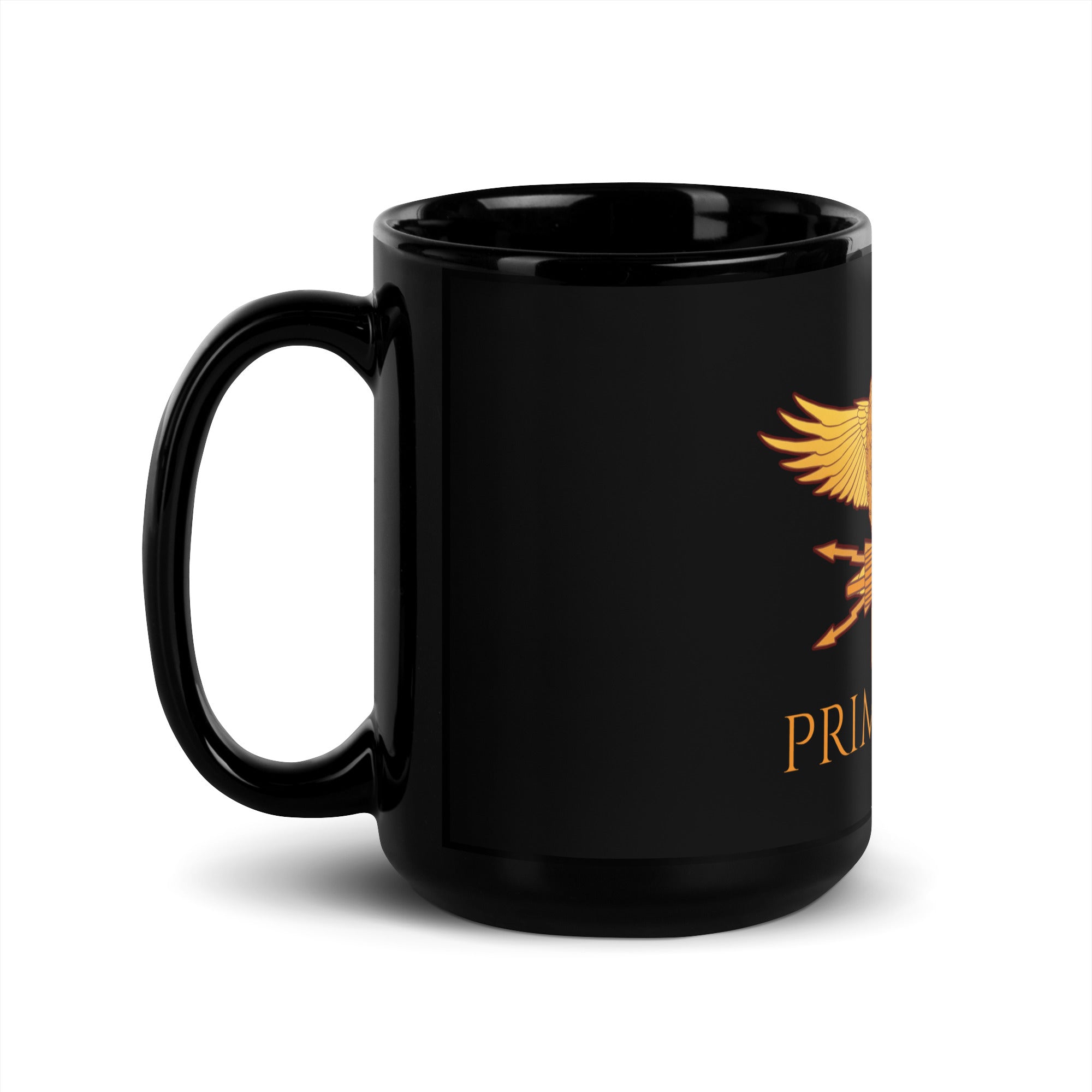 Primus Pilus - Roman Eagle - Black Glossy Mug