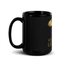 Load image into Gallery viewer, Volat Aquila Legionum - Classical Latin - Ancient Roman Legionary Eagle Black Glossy Mug