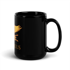 Primus Pilus - Roman Eagle - Black Glossy Mug