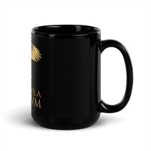 Load image into Gallery viewer, Volat Aquila Legionum - Classical Latin - Ancient Roman Legionary Eagle Black Glossy Mug