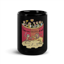 Load image into Gallery viewer, Ancient Roman Amphitheatre - Gladiatorial Games - Ancient Rome Black Glossy Mug
