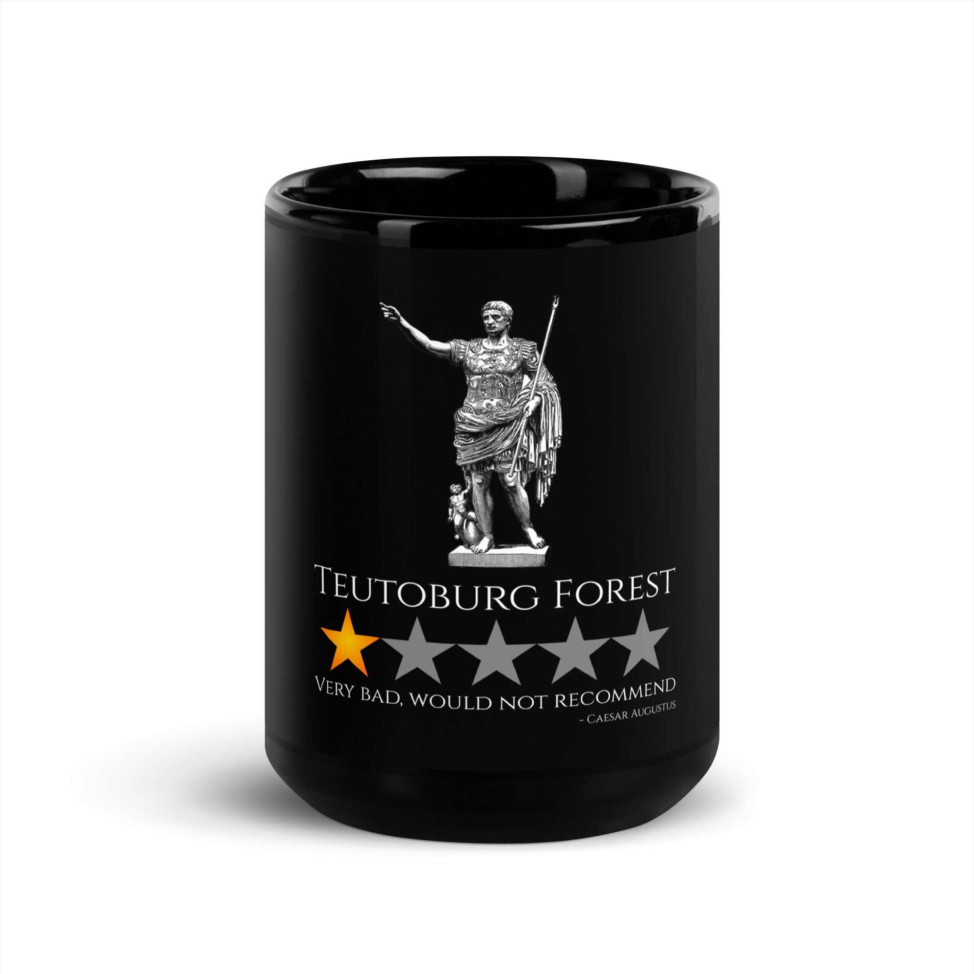 Teutoburg Forest - Caesar Augustus - Ancient Rome Black Glossy Mug