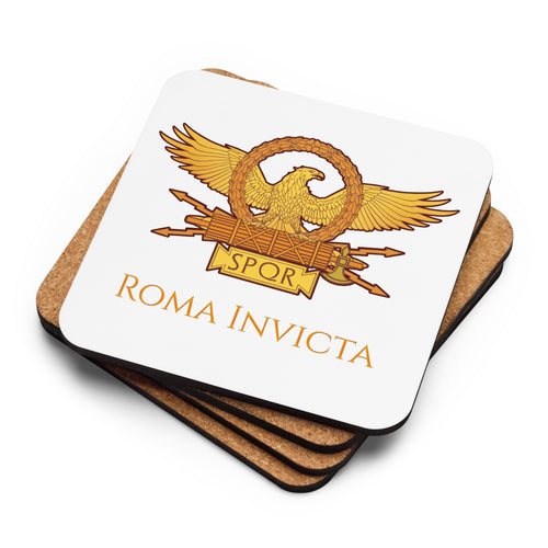 Roma Invicta - Ancient Rome Legionary Eagle Cork-Back Coaster