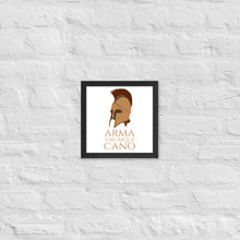 Load image into Gallery viewer, Arma Virumque Cano - I Sing Of Arms And The Man - The Aeneid Roman Mythology Framed poster