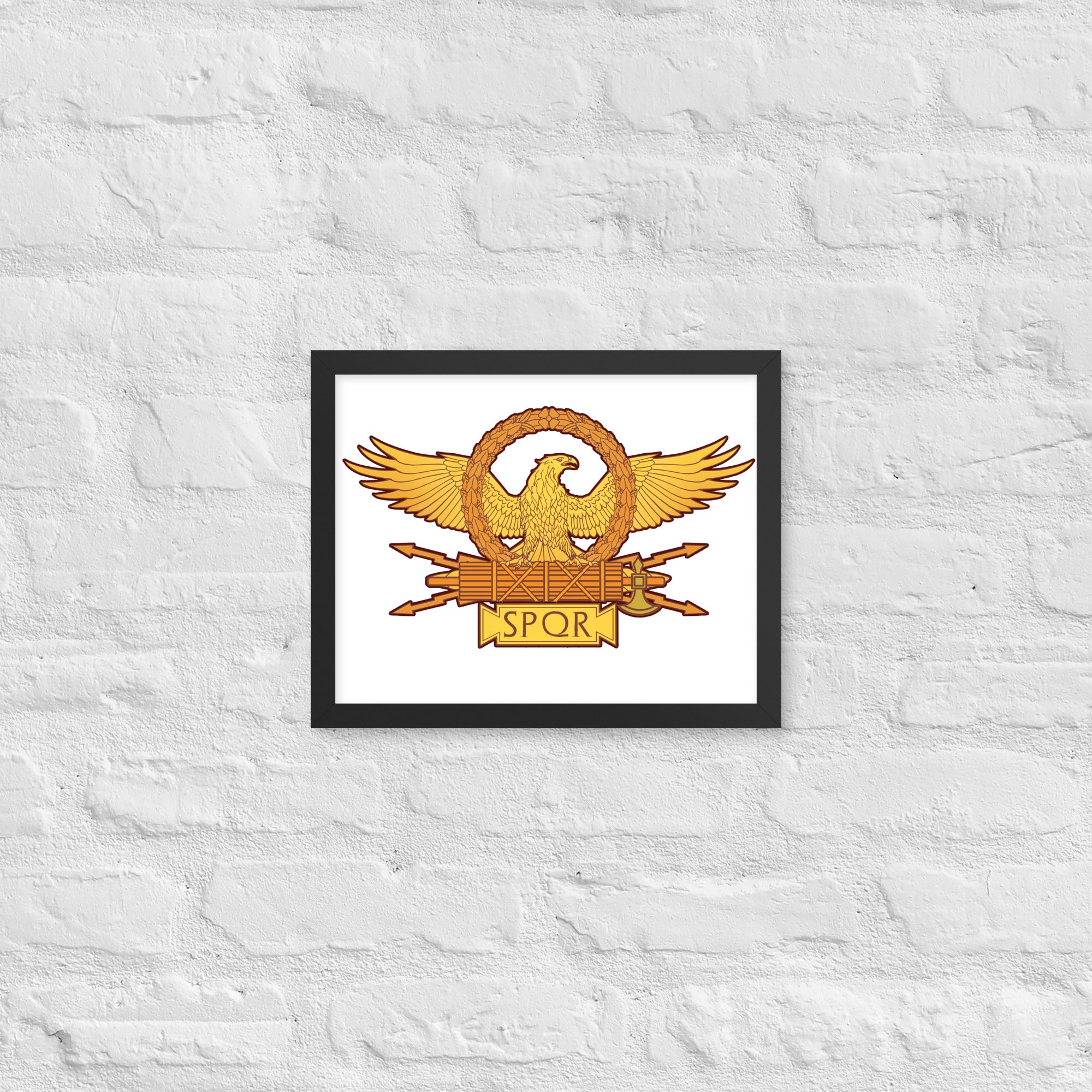 Roman Legionary Eagle - Ancient Rome Framed poster